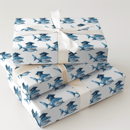 Shark Graduate - Wrapping Paper - Aspen & Arlo