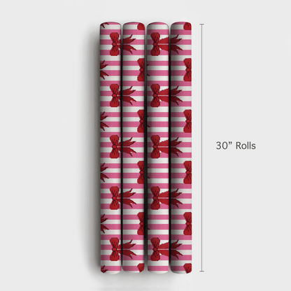 Needlepoint Bow stripes - Wrapping Paper - Aspen & Arlo