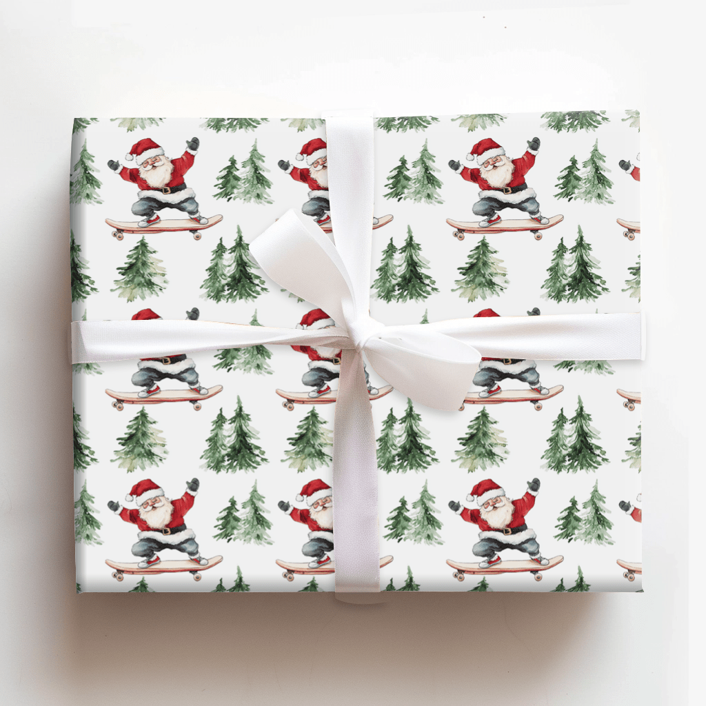 Skate the Sleigh - Wrapping Paper - Aspen & Arlo