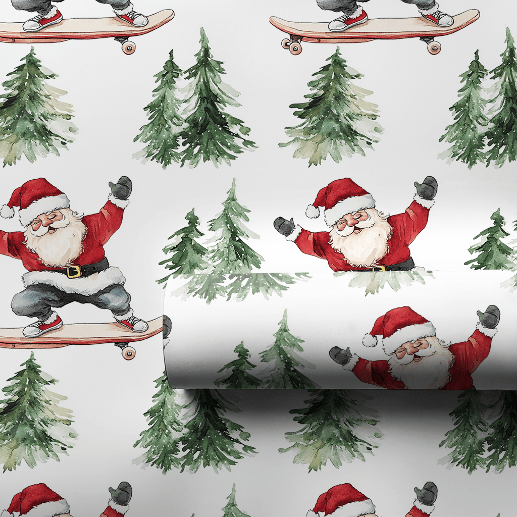 Skate the Sleigh - Wrapping Paper - Aspen & Arlo