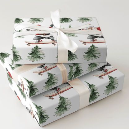 Skate the Sleigh - Wrapping Paper - Aspen & Arlo