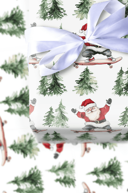 Skate the Sleigh - Wrapping Paper - Aspen & Arlo