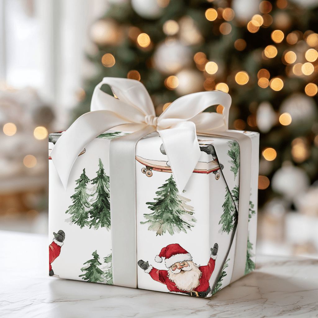 Skate the Sleigh - Wrapping Paper - Aspen & Arlo