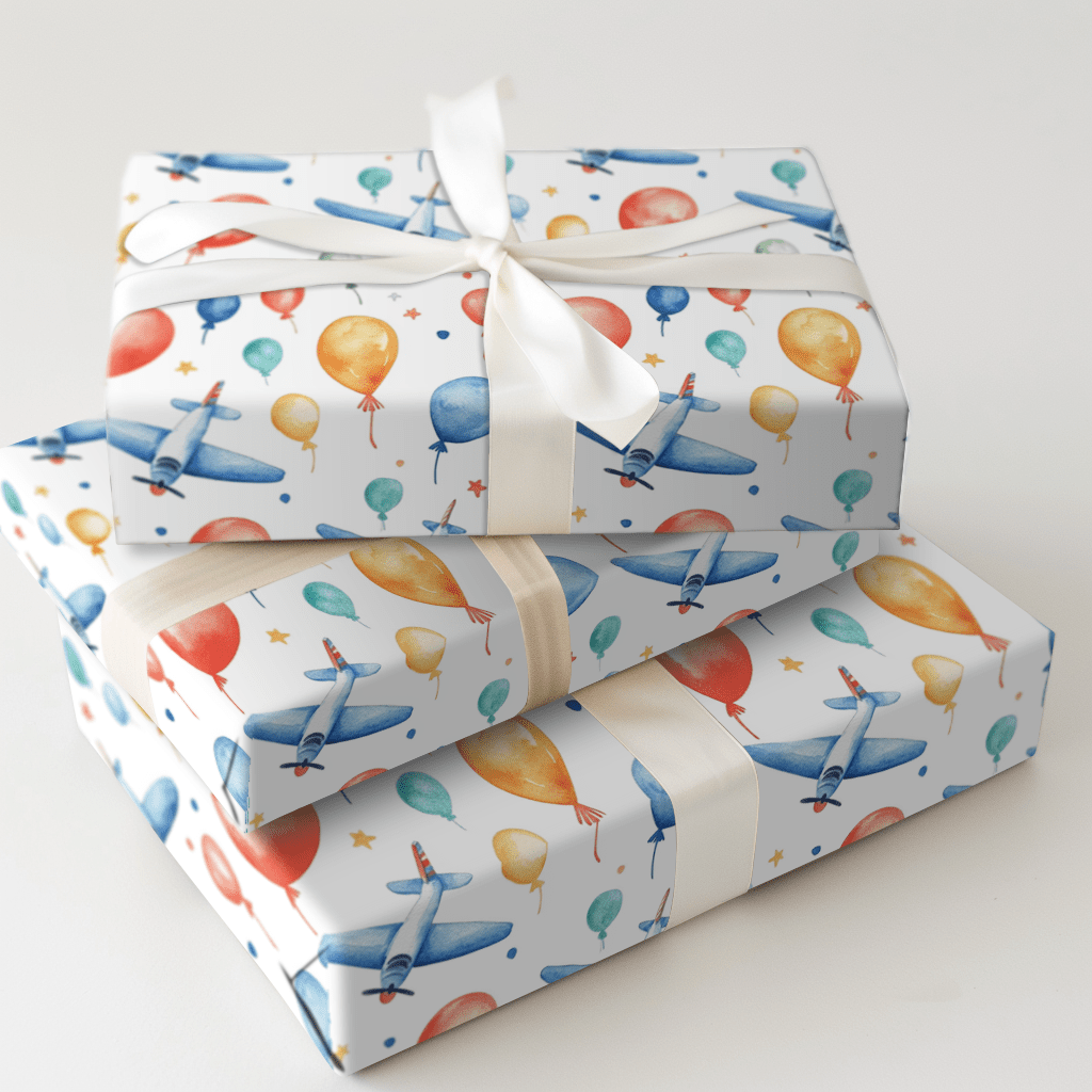 Up Up and Hooray - Wrapping Paper - Aspen & Arlo