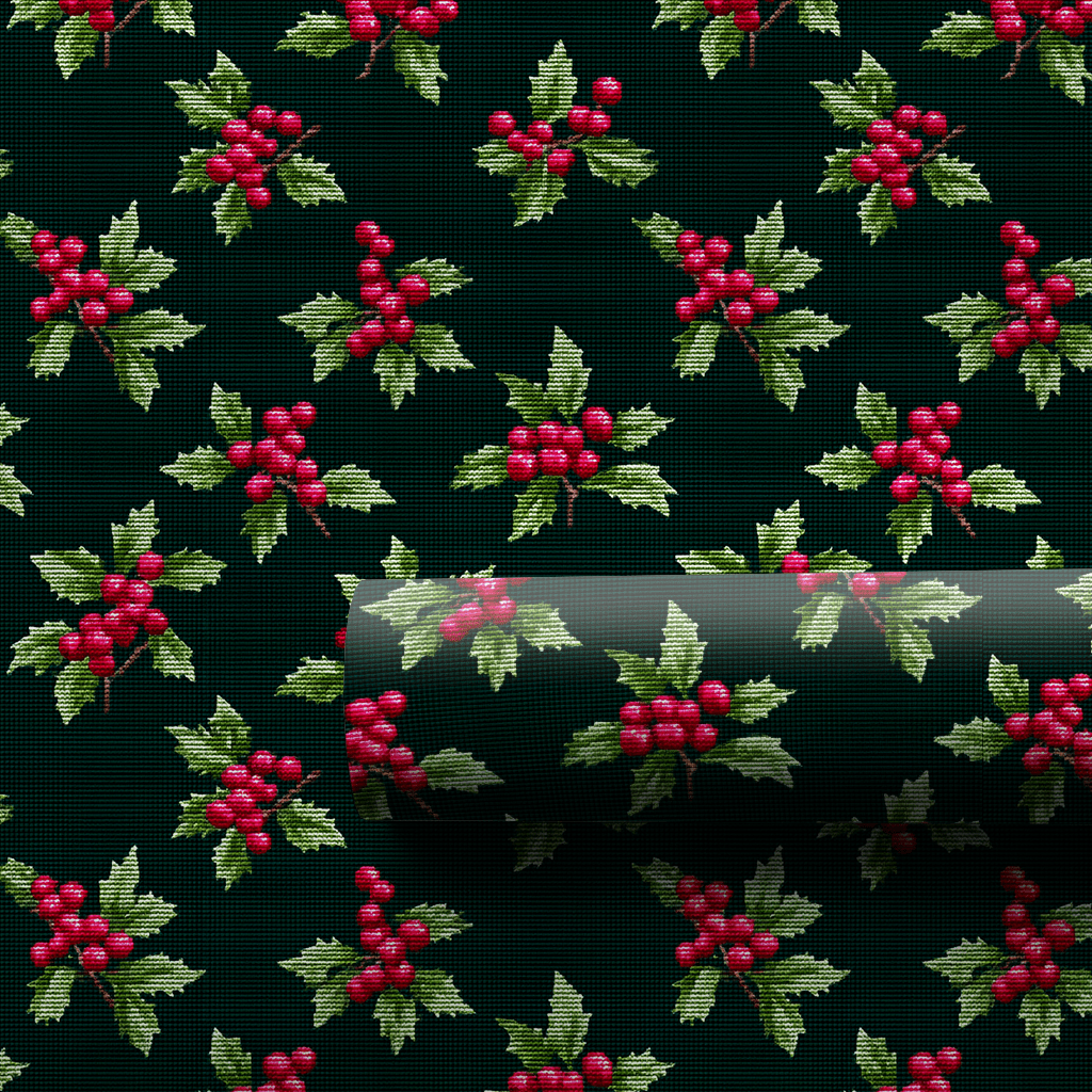 Noel in Needlepoint - Wrapping Paper - Aspen & Arlo