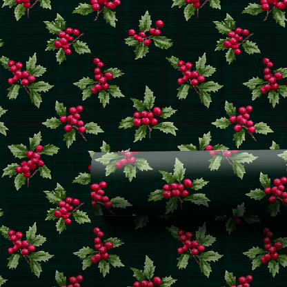 Noel in Needlepoint - Wrapping Paper - Aspen & Arlo