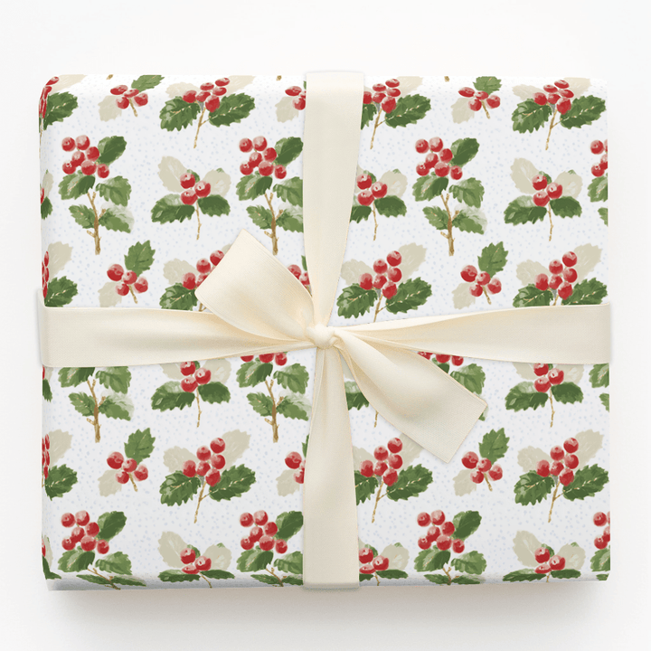 Holly & Cognacpng - Wrapping Paper - Aspen & Arlo