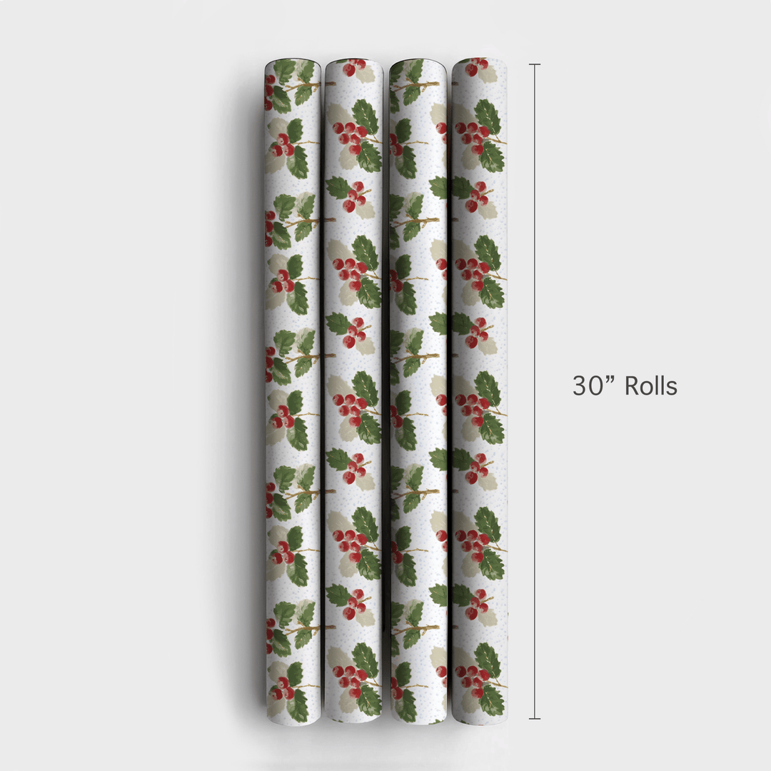 Holly & Cognacpng - Wrapping Paper - Aspen & Arlo