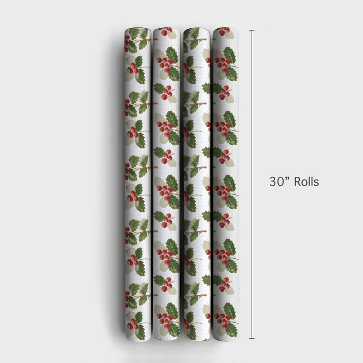 Holly & Cognacpng - Wrapping Paper - Aspen & Arlo