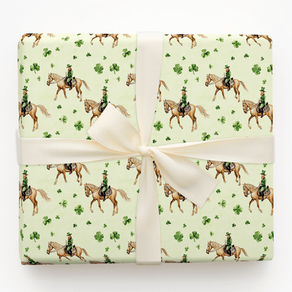Shamrocks with the American Quarter Horse - Wrapping Paper - Aspen & Arlo