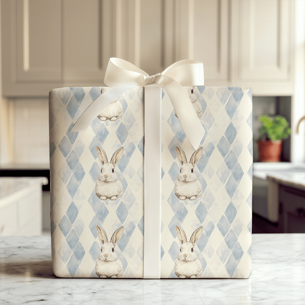 Hopping into the Blue - Wrapping Paper - Aspen & Arlo