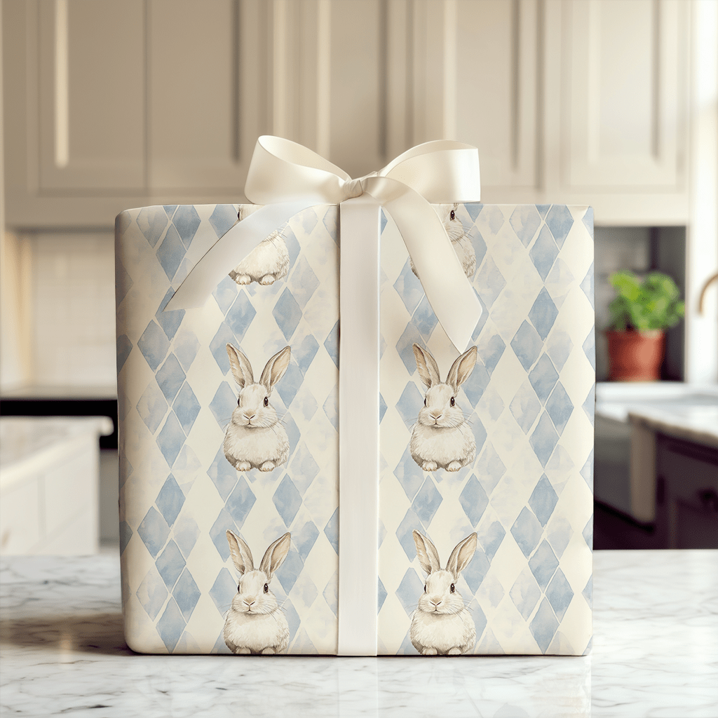 Hopping into the Blue - Wrapping Paper - Aspen & Arlo
