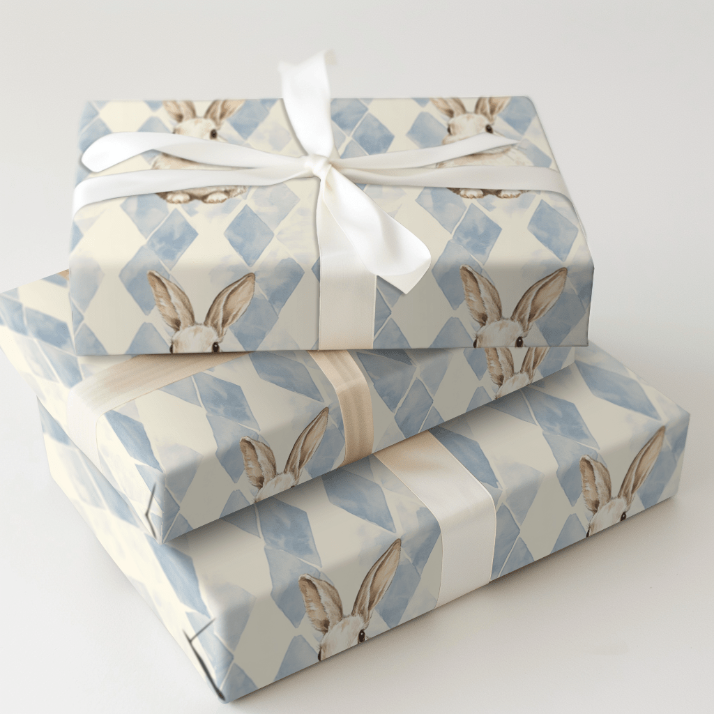 Hopping into the Blue - Wrapping Paper - Aspen & Arlo