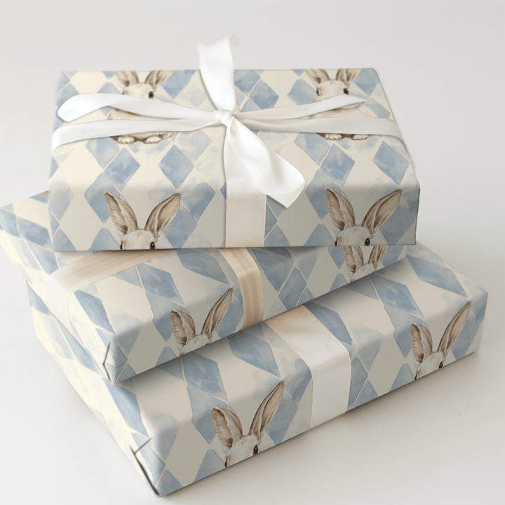 Hopping into the Blue - Wrapping Paper - Aspen & Arlo