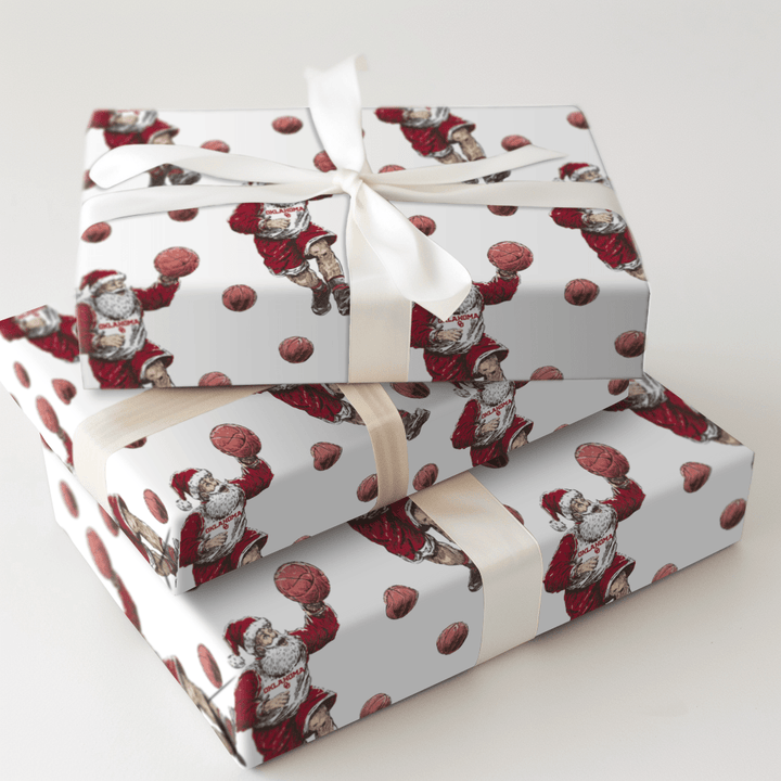 Santa’s Sooner Starting Five - Wrapping Paper - Aspen & Arlo
