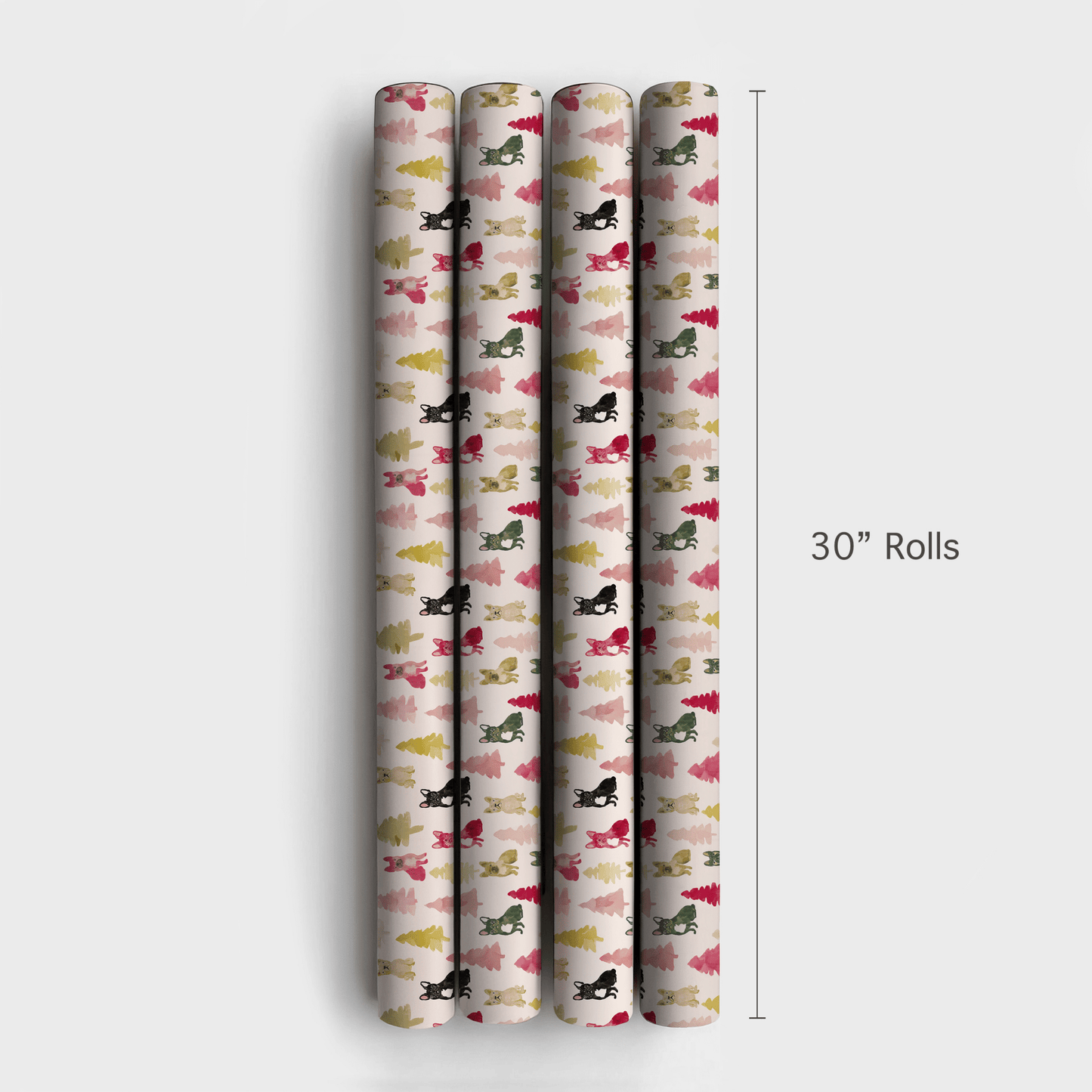 Frosted Frenchie - Wrapping Paper - Aspen & Arlo
