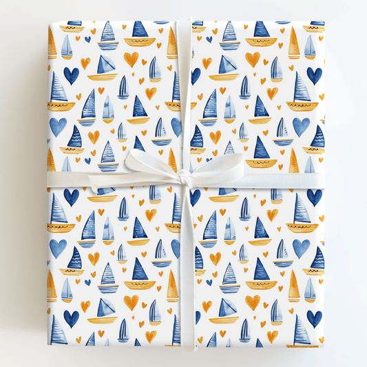 Sailing into Love - Wrapping Paper - Aspen & Arlo