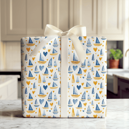 Sailing into Love - Wrapping Paper - Aspen & Arlo