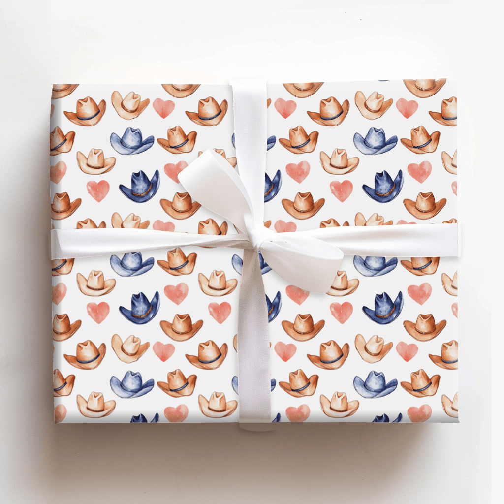 Cowboy Valentine - Wrapping Paper - Aspen & Arlo