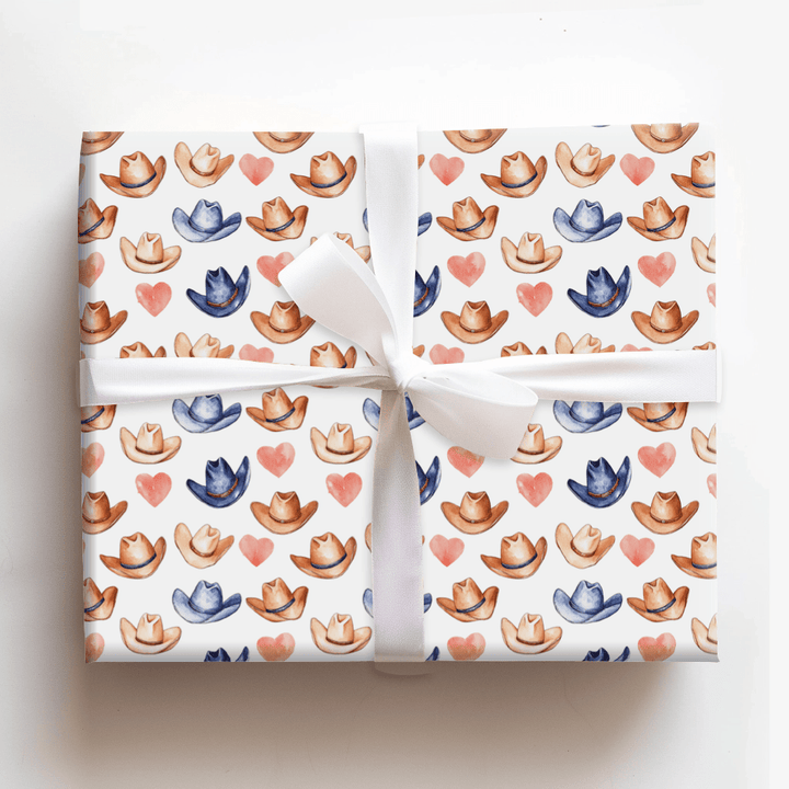 Cowboy Valentine - Wrapping Paper - Aspen & Arlo