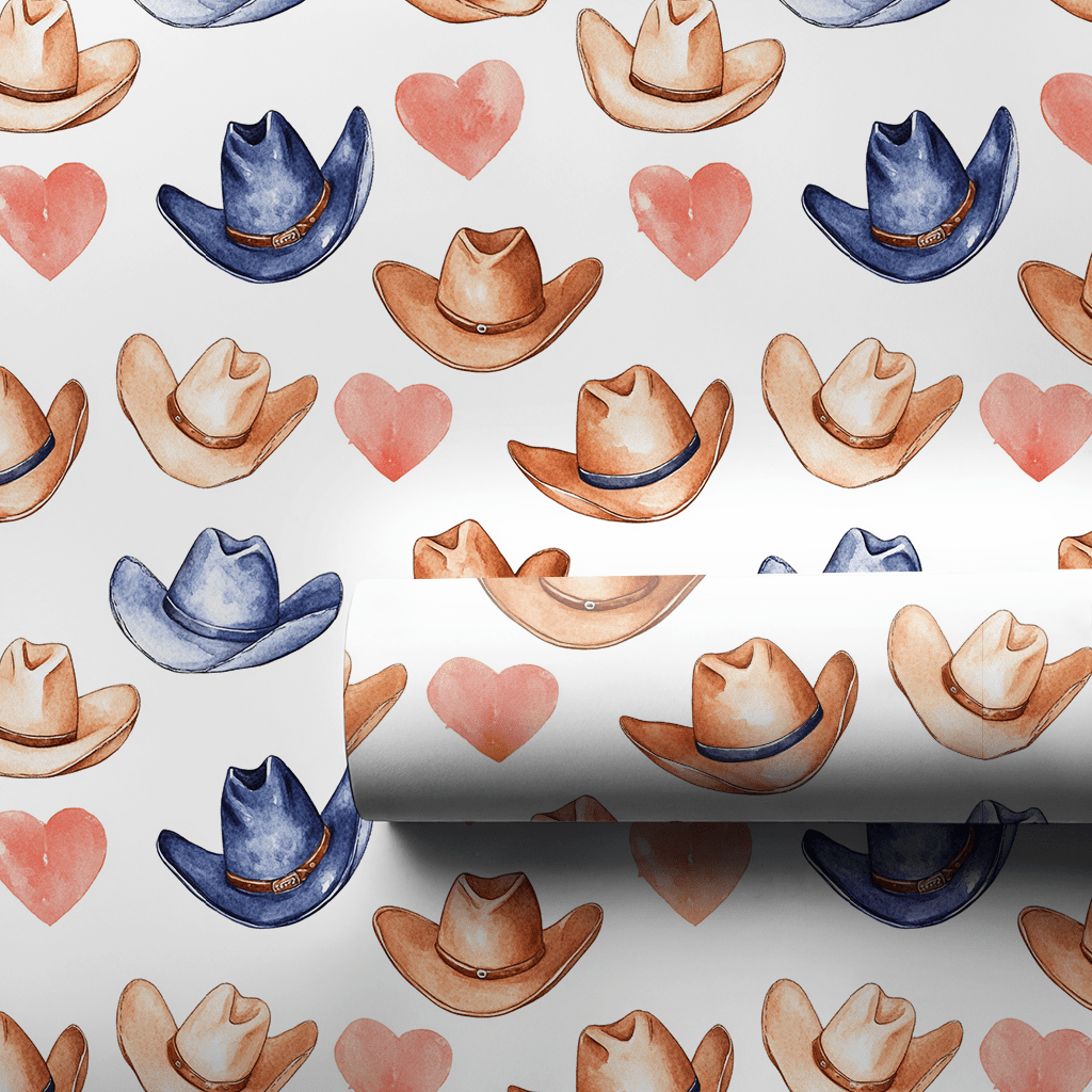 Cowboy Valentine - Wrapping Paper - Aspen & Arlo