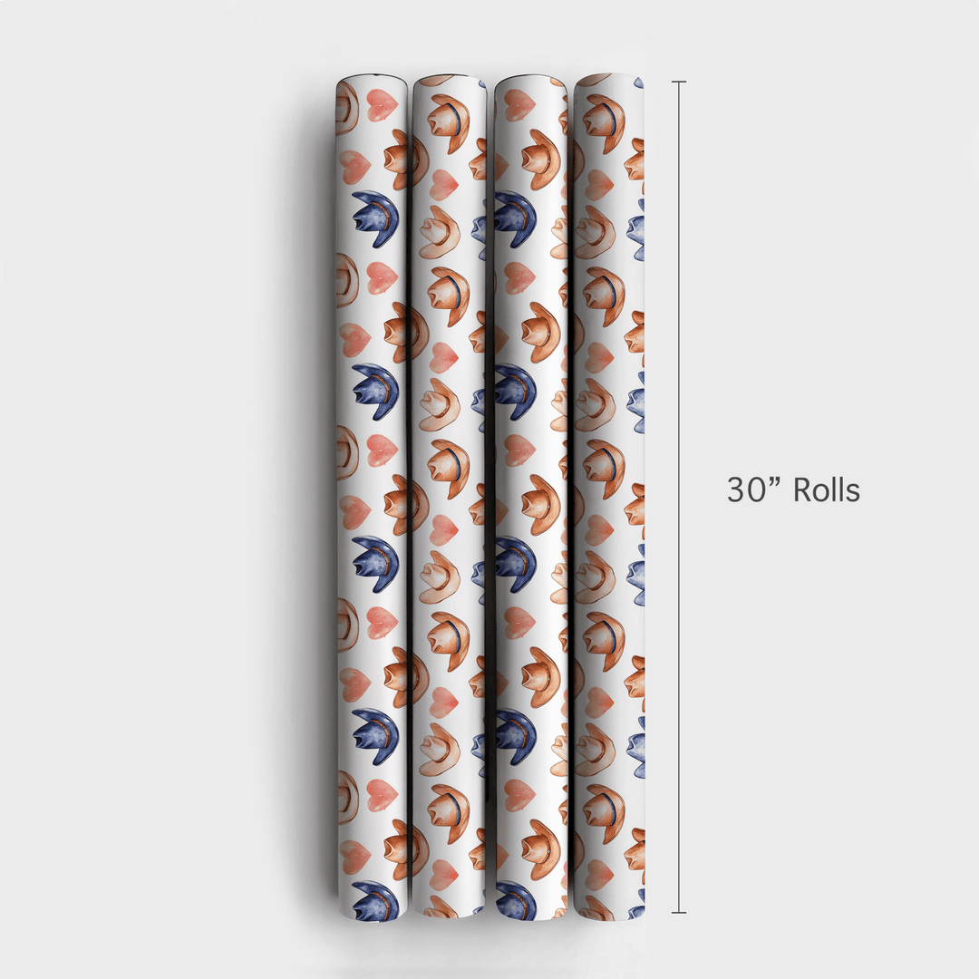 Cowboy Valentine - Wrapping Paper - Aspen & Arlo