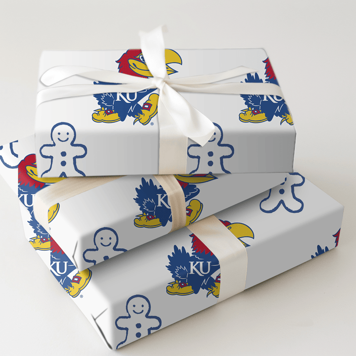 Kansas University Gingerbread - Wrapping Paper - Aspen & Arlo