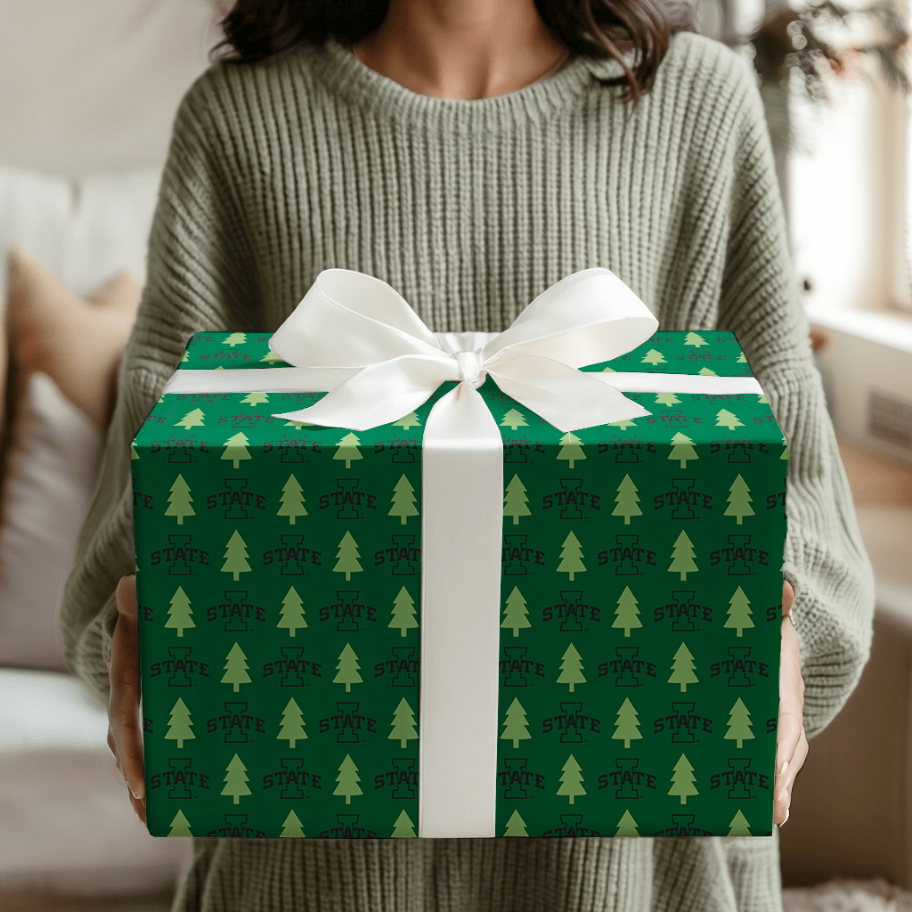 Iowa State Holiday Pines - Wrapping Paper - Aspen & Arlo