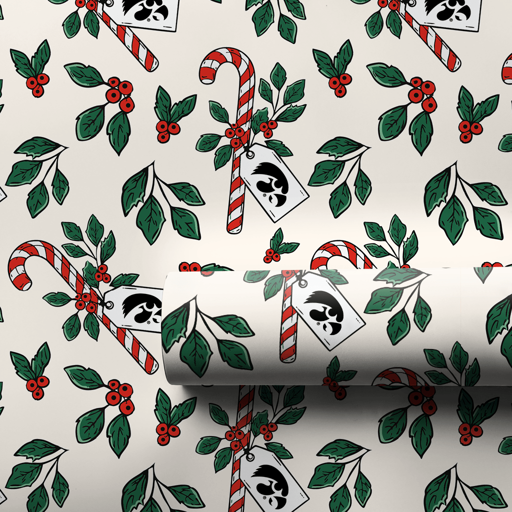 Peppermint Hawks - Wrapping Paper - Aspen & Arlo