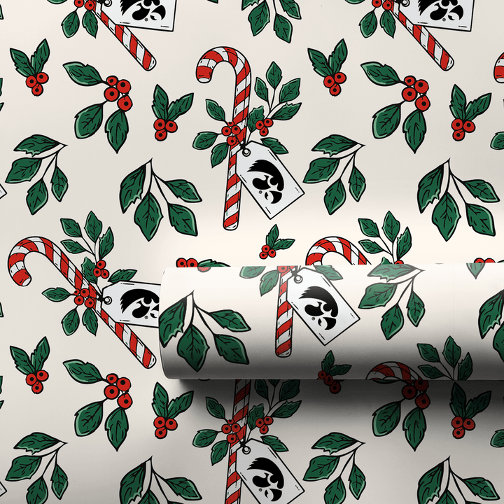 Peppermint Hawks - Wrapping Paper - Aspen & Arlo