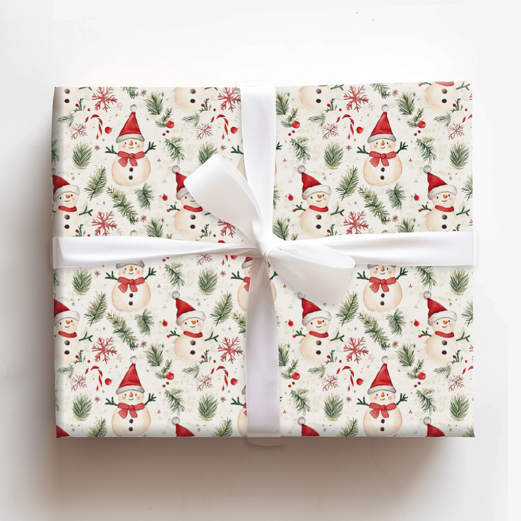 Happy Snowman - Wrapping Paper - Aspen & Arlo