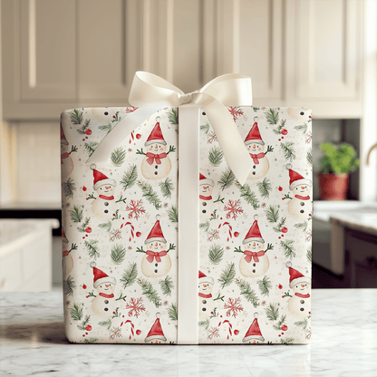 Happy Snowman - Wrapping Paper - Aspen & Arlo