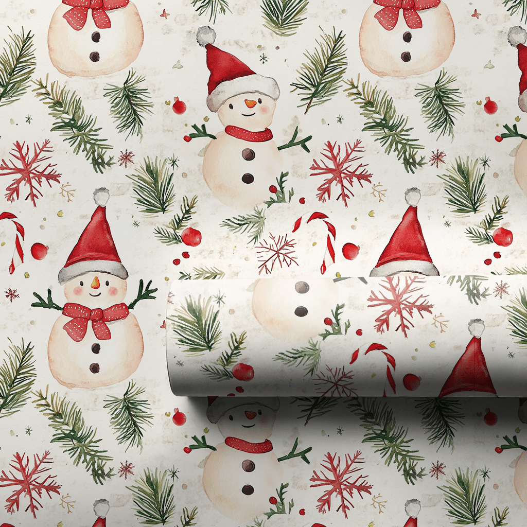 Happy Snowman - Wrapping Paper - Aspen & Arlo