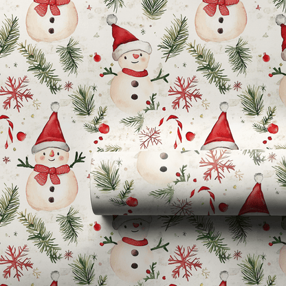 Happy Snowman - Wrapping Paper - Aspen & Arlo