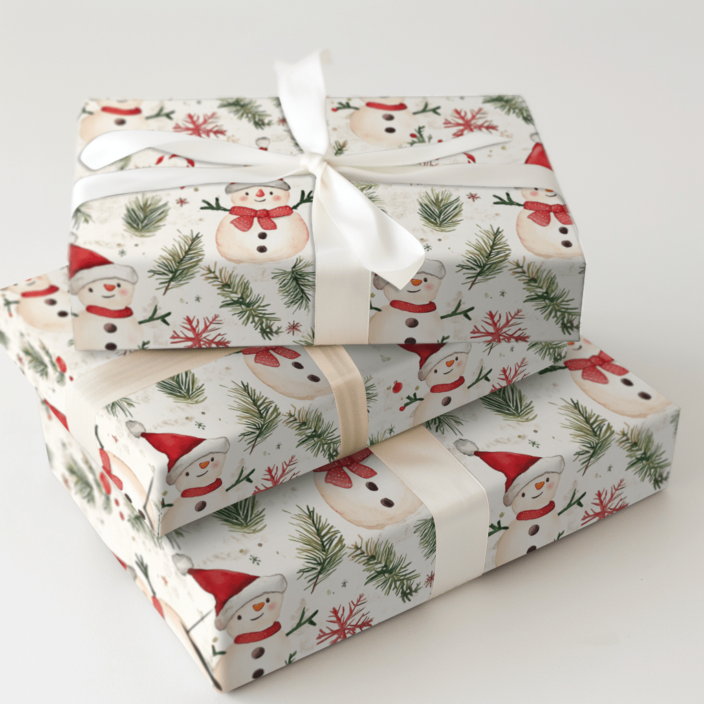 Happy Snowman - Wrapping Paper - Aspen & Arlo