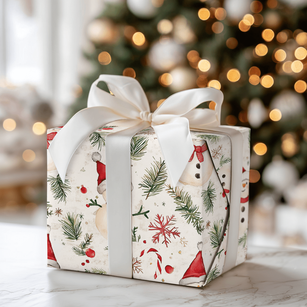 Happy Snowman - Wrapping Paper - Aspen & Arlo