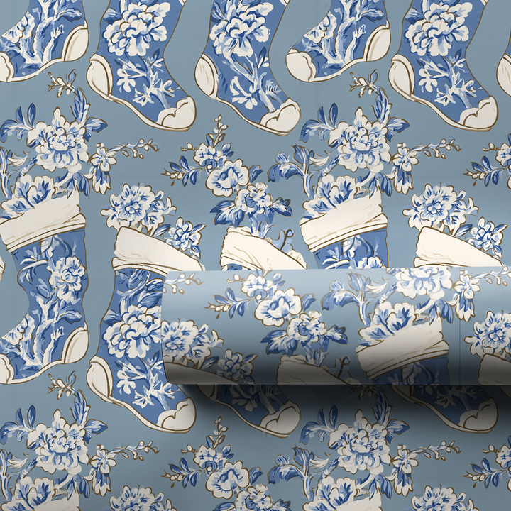 Blue Stocking Scatter