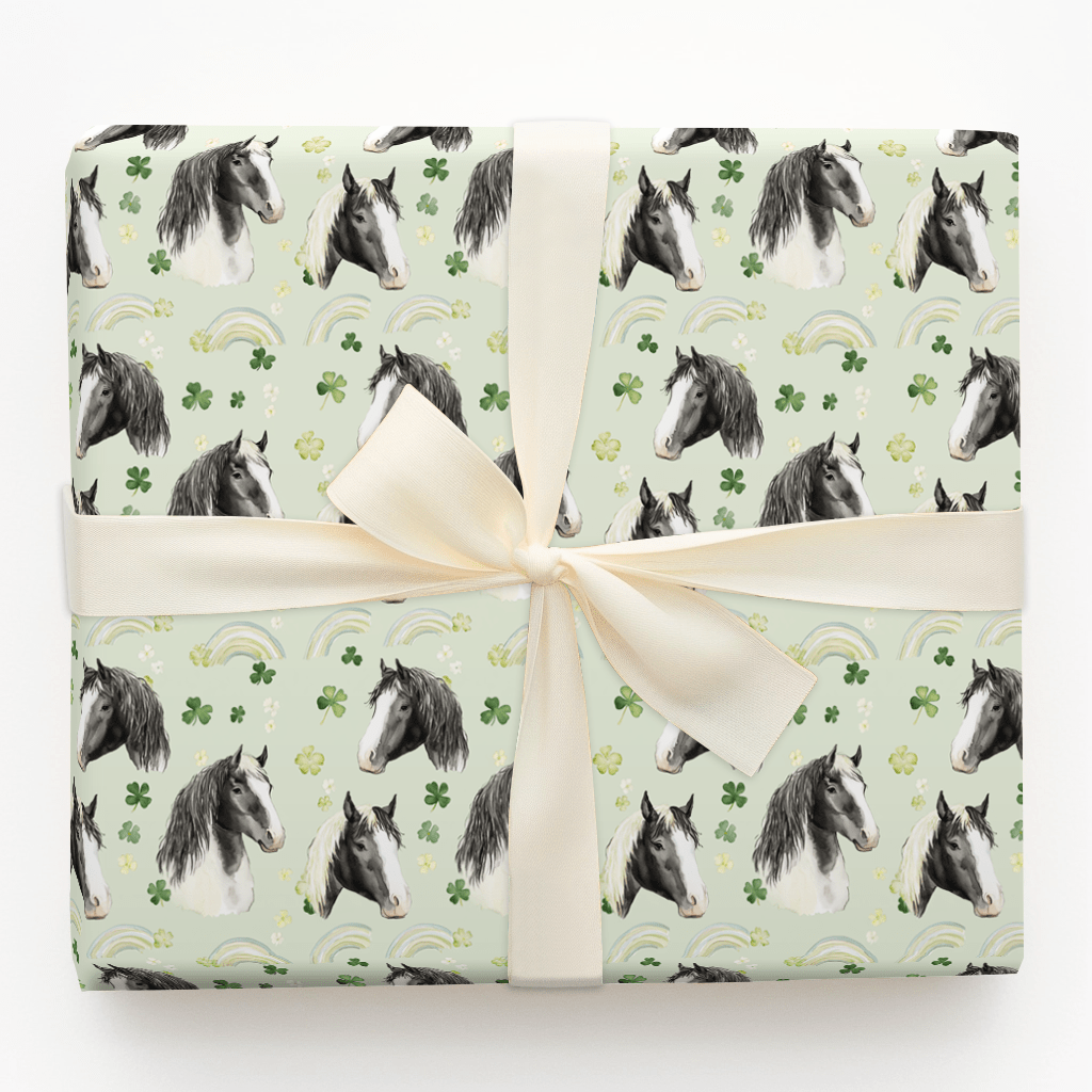 Rainbows with the Stallions - Wrapping Paper - Aspen & Arlo
