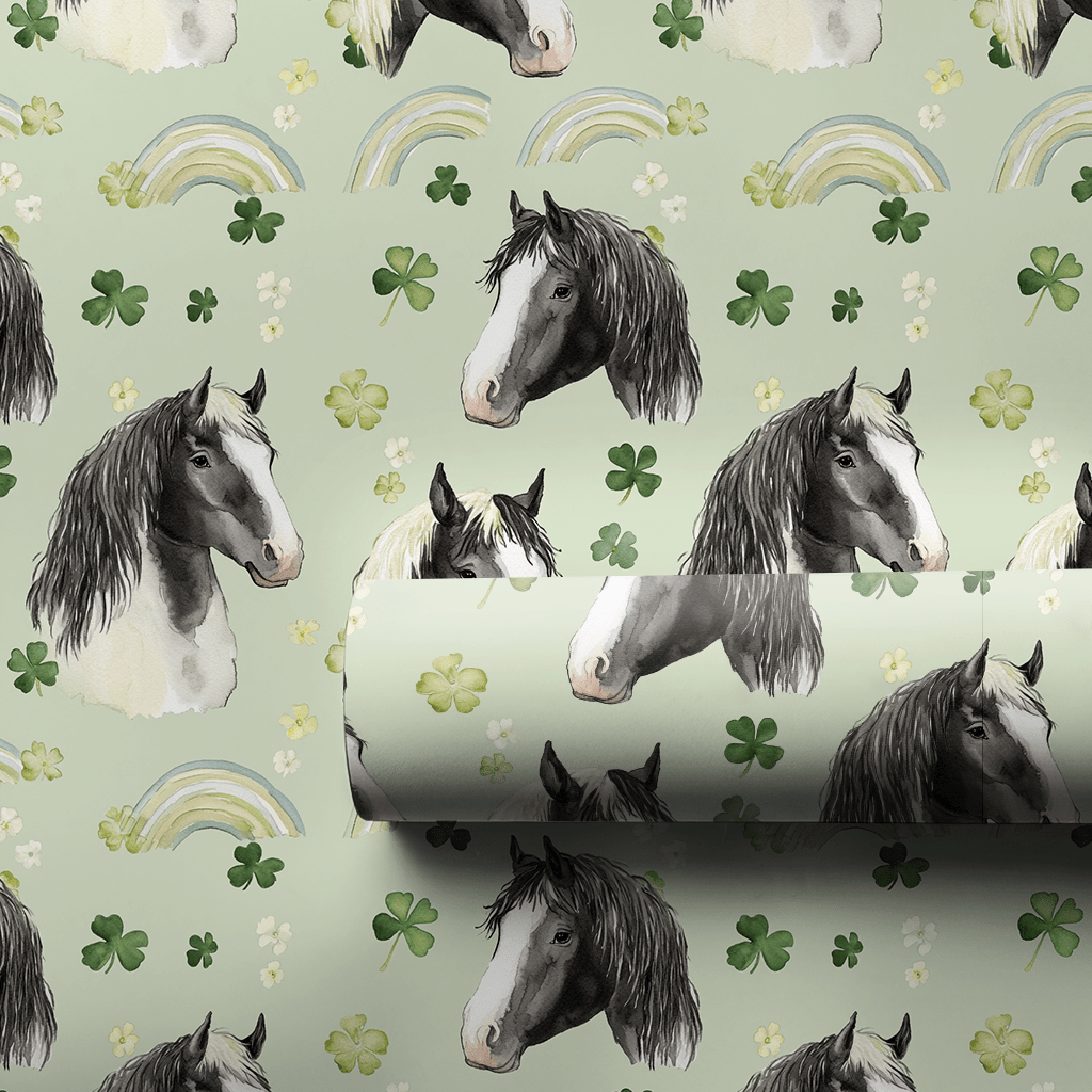 Rainbows with the Stallions - Wrapping Paper - Aspen & Arlo