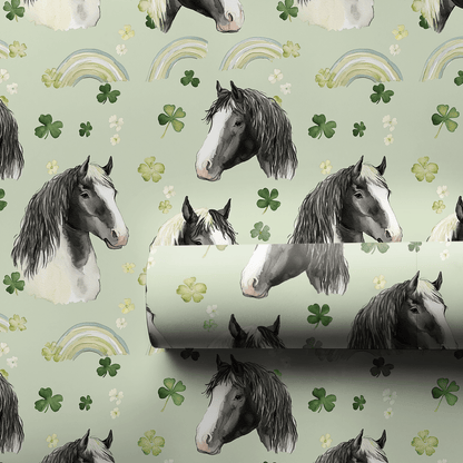 Rainbows with the Stallions - Wrapping Paper - Aspen & Arlo
