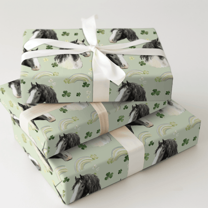 Rainbows with the Stallions - Wrapping Paper - Aspen & Arlo