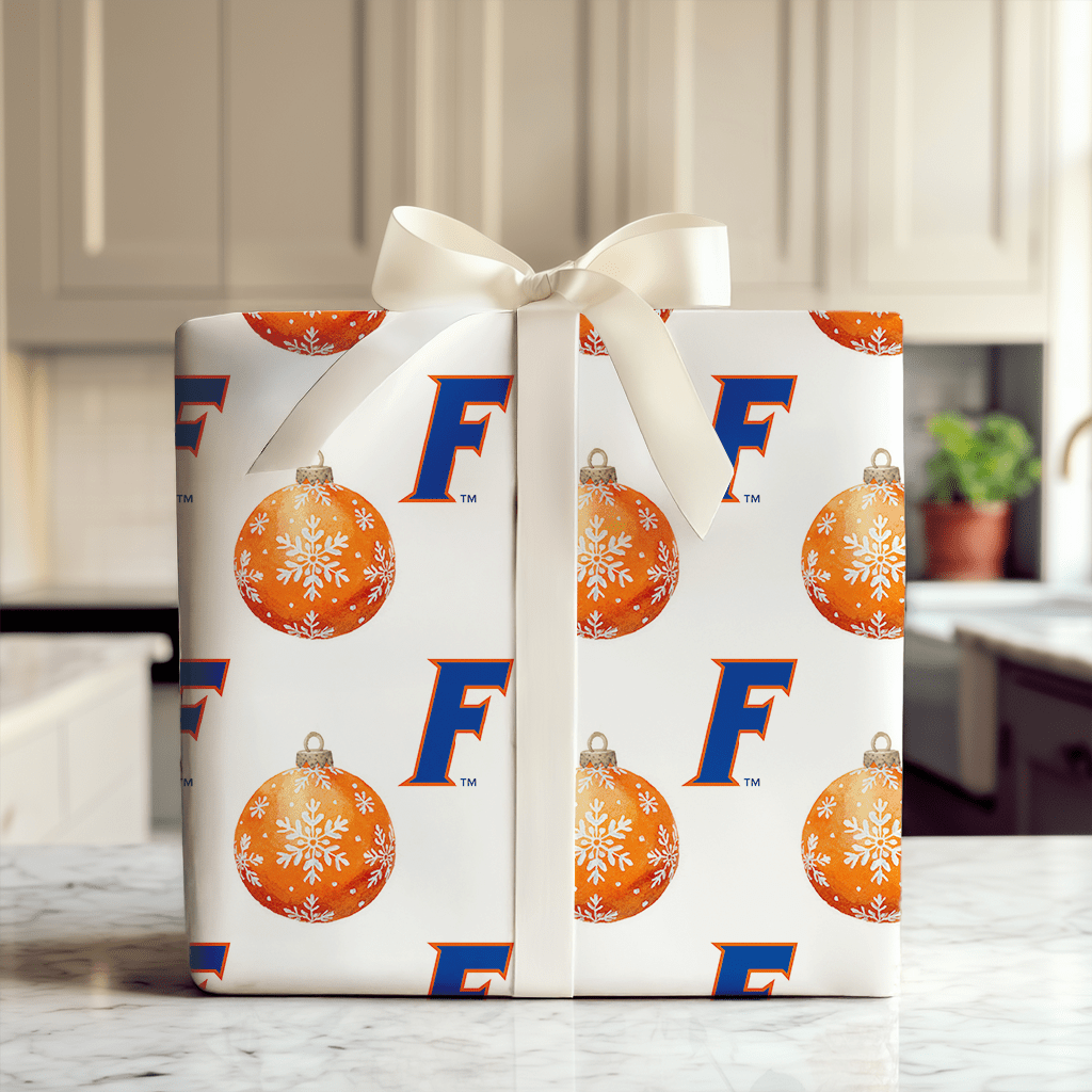 Orange & Blue Glow - Wrapping Paper - Aspen & Arlo
