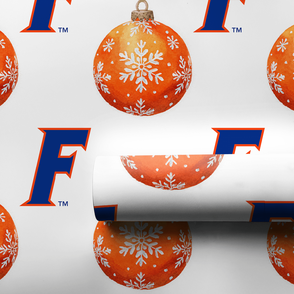 Orange & Blue Glow - Wrapping Paper - Aspen & Arlo