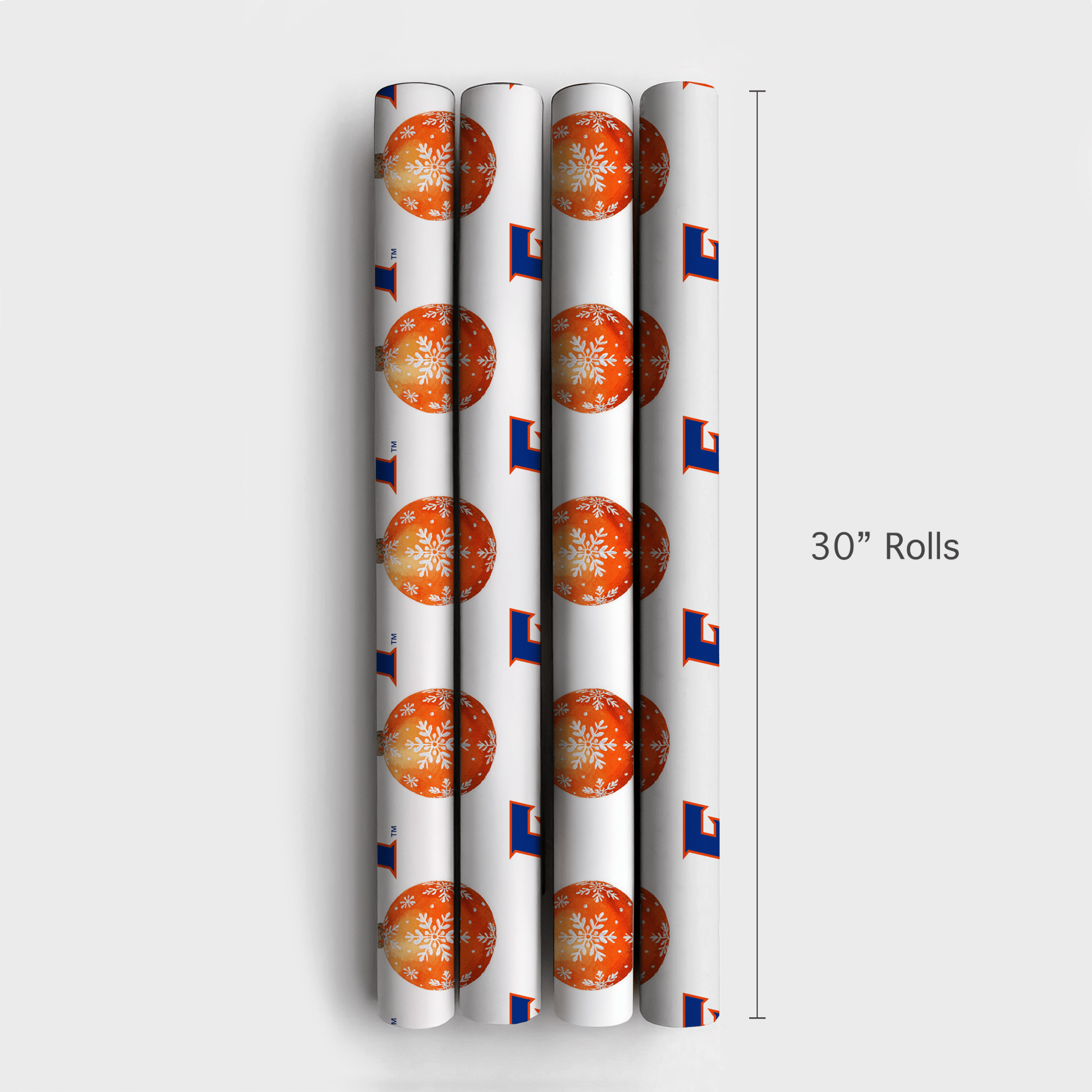 Orange & Blue Glow - Wrapping Paper - Aspen & Arlo