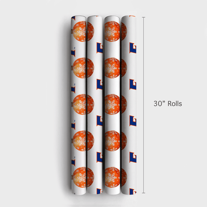Orange & Blue Glow - Wrapping Paper - Aspen & Arlo