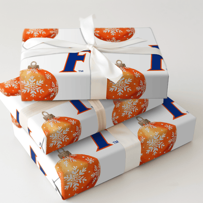 Orange & Blue Glow - Wrapping Paper - Aspen & Arlo