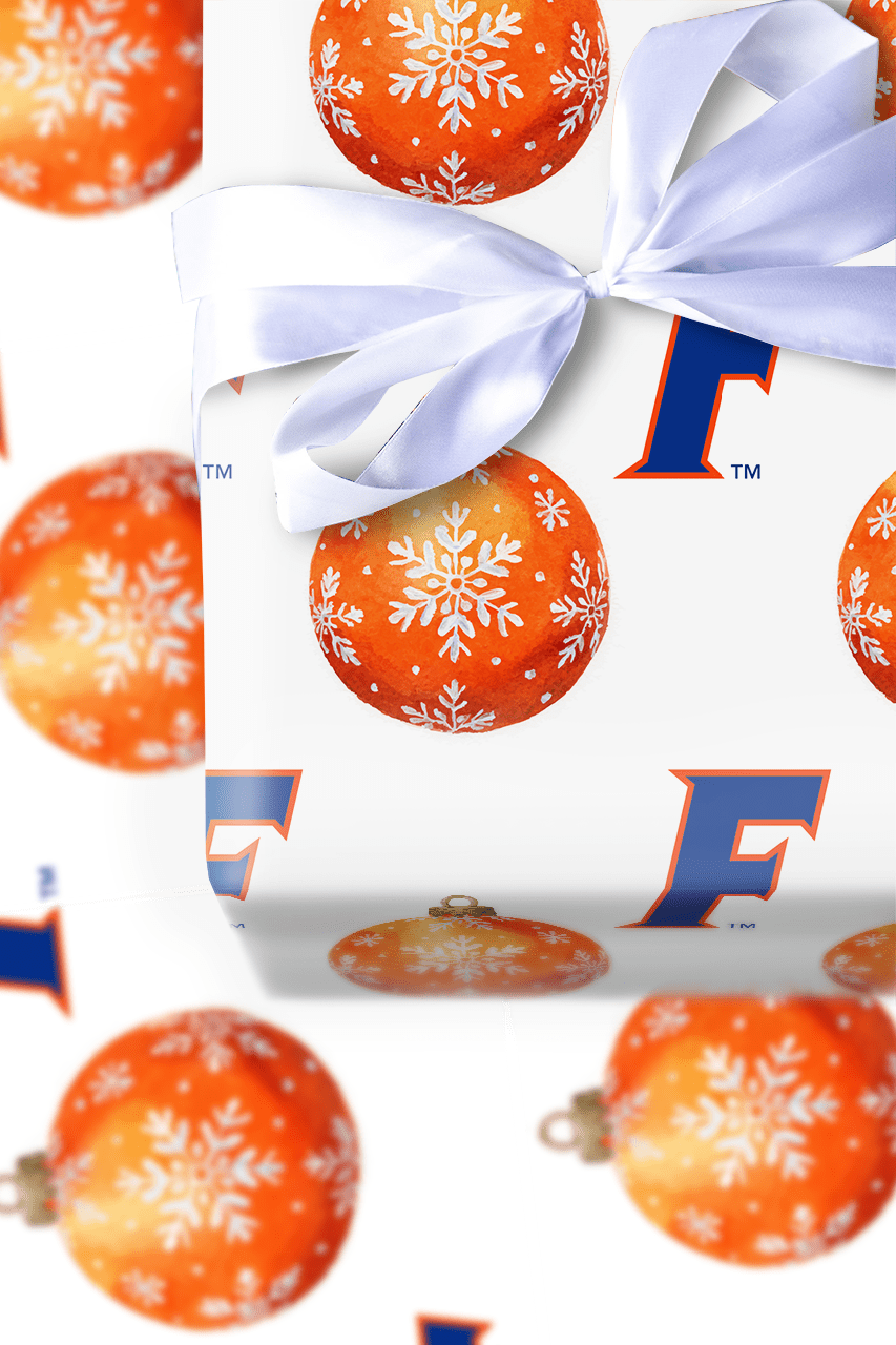 Orange & Blue Glow - Wrapping Paper - Aspen & Arlo