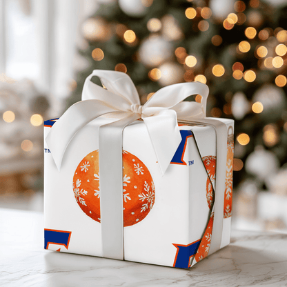 Orange & Blue Glow - Wrapping Paper - Aspen & Arlo