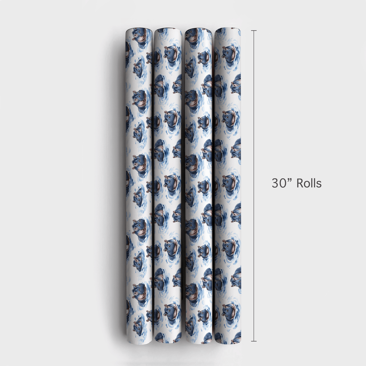 Too Hippo to Handle - Wrapping Paper - Aspen & Arlo