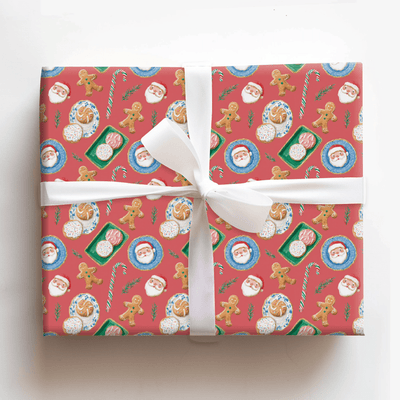 Santa_s Cookie Plate - Wrapping Paper - Aspen & Arlo